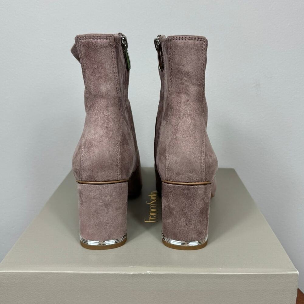 New Franco Sarto Pisa Square Toe Bootie in Heather Faux Suede Women's Size 9 - Picture 6 of 8